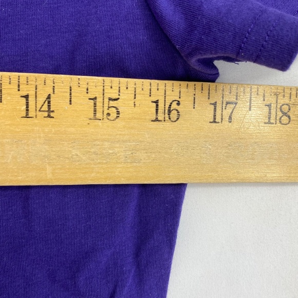 League Collegiate Juniors Large T-Shirt Deep Purple Marietta College Short Slv - Picture 6 of 7